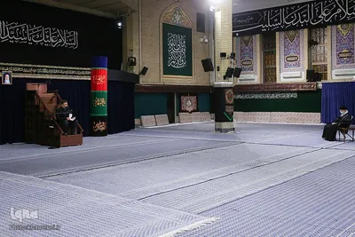 آخرین شب عزاداری حضرت اباعبدالله الحسین (ع) با حضور رهبر انقلاب اسلامی در حسینیه امام خمینی (ره)