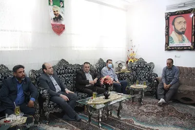 دیدار رئیس و معاونین جهاددانشگاهی استان سمنان با خانواده شهید مدافع حرم‎‎