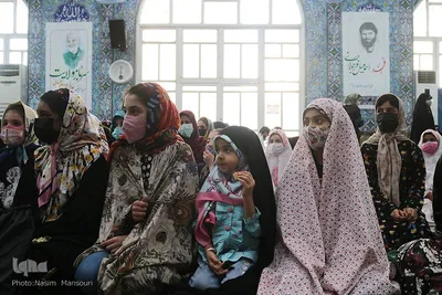 جشن روز دختر با حضور خدام حرم مطهر رضوی در مسجد جوادالائمه اهواز