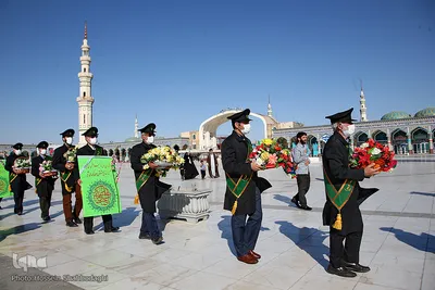 آئین شستشو وتعویض پرچم گنبد مسجد مقدس جمکران