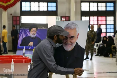شور انتخابات در گلستان شهدای اصفهان