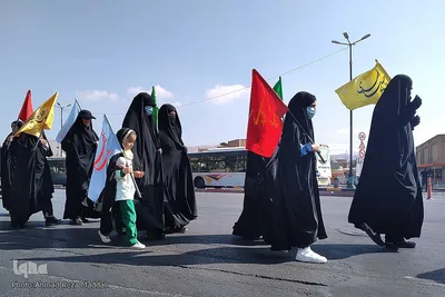 پیاده روی هیئت سه شنبه های مهدوی به سمت شاهچراغ(ع)‎‎