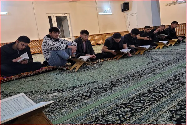 فیلم | جزء‌خوانی قرآن در مسجد امام علی(ع) بیشکک