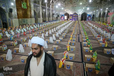 مراسم توزیع ۴۵۰۰ بسته معیشتی و آزاد سازی 20 زندانی جرائم غیر عمد