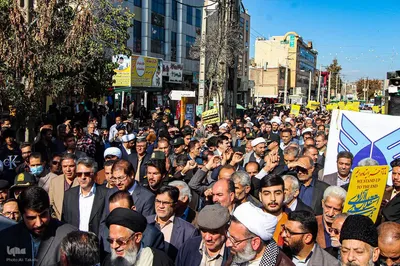 راهپیمایی حمایت از مردم مظلوم غزه و محکومیت رژیم کودک‌کش صهیونیستی‎