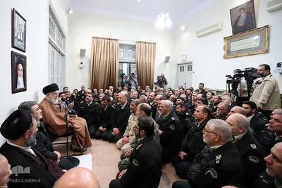 دیدار جمعی از فرماندهان و مسئولان نیروی انتظامی با رهبر انقلاب