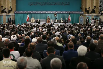 دیدار مسئولین و سفرای کشورهای اسلامی با رهبر انقلاب