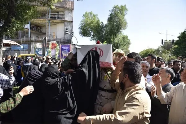«محمد مهدی احمدی» شهید مرزبان بجنوردی در خاک آرام گرفت