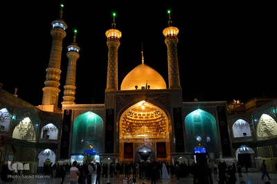مراسم عزاداری سیدالشهدا در حرم حضرت معصومه(س)