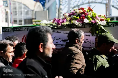 تشییع پیکر دو جانباز دفاع مقدس در اصفهان