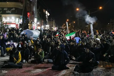 تجمع مردم فولادشهر در پی شهادت رهبر شهید انقلاب