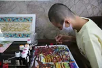 حضور جواد فروغی مدال آور المپیک 2020 توکیو در آسایشگاه شهید بهشتی مشهد
