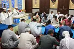 جزءخوانی قرآن در حسینیه آیت‌الله سید عدنان غُریفی خرمشهر
