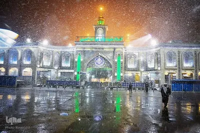 بارش برف در بین‌الحرمین