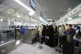 بدرقه نخستین گروه از زائران حج عمره در سال ۱۴۰۳