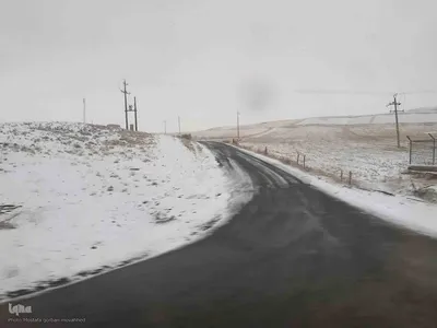 طبیعت برفی ارتفاعات و مناطق روستایی اهر