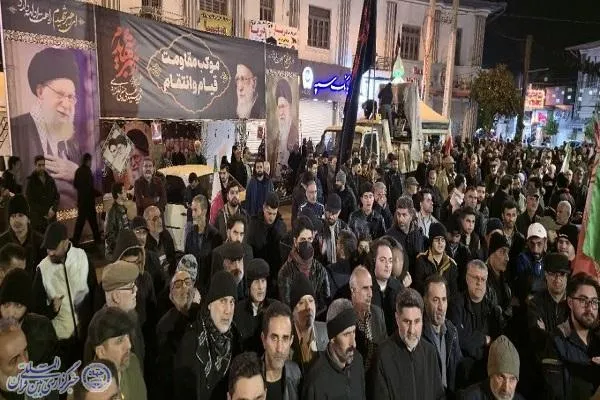 چهل شب در خیابان: راهپیمایی و اجتماع مردم بابلسر