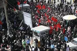 تشییع پیکر سپهبد شهید علی شادمانی در همدان‎