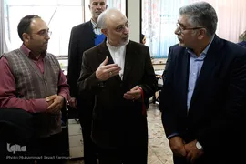 بازدید علی‌اکبر صالحی، معاون رئیس‌جمهور و رئیس سازمان انرژی اتمی کشور از ایکنا