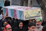 تشییع دو شهید گمنام دفاع مقدس بر شانه‌های مردم شهیدپرور ملایر