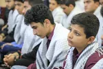 دیدار دانش‌آموزان بسیجی با نماینده ولی‎فقیه در خراسان جنوبی