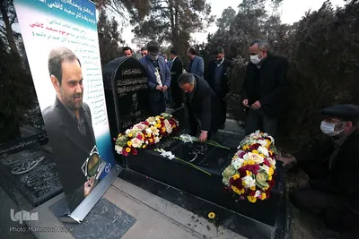 ادای احترام جهادگران به مقام دکتر کاظمی آشتیانی