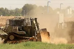 Israeli Bulldozers Raze Palestinian Land South of Nablus