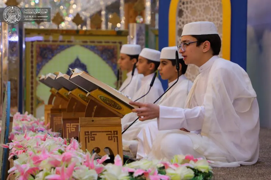 بالصور...العتبة العلوية تنظم ختمة قرآنية رمضانية خاصة بالفتية والناشئين