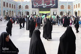 مراسم عزاداری شهادت حضرت زهرا(س) در حرم عبدالعظیم حسنی(ع)