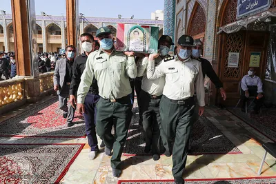 مراسم تشییع پیکر مطهر ستوان سوم شهید «صادق کریمی» - شیراز