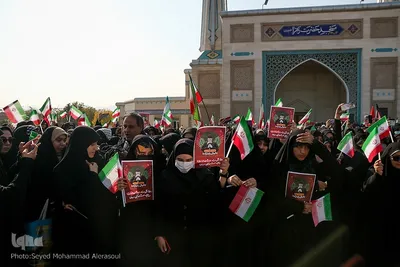تشییع شهدای مدافع امنیت در دانشگاه فردوسی مشهد