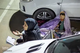 مراسم احیای شب بیست و سوم ماه مبارک رمضان، به صورت خودرویی در پارک کوهستانی دراک شیراز