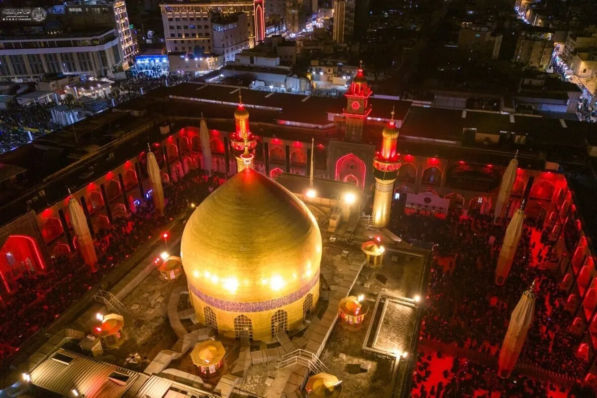Hotunan sararin samaniya na haramin Imam Ali (AS) a daren 21 ga watan Ramadan