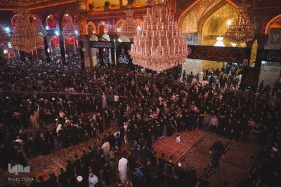 مراسم عزاداری سالروز شهادت امام علی (ع) در حرم امام حسین (ع)