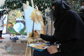 جشنواره نقاشی دیواری «آوای پاییز» در شیراز