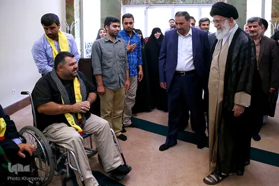 دیدار جانبازان حزب‌الله لبنان با رهبر انقلاب