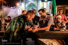 برپایی خیمه ی عزای حسینیه کربلای های تهران