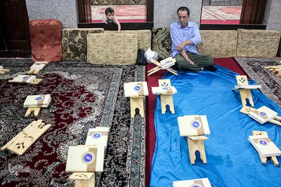 جزءخوانی قرآن در حسینیه آیت‌الله سید عدنان غُریفی خرمشهر