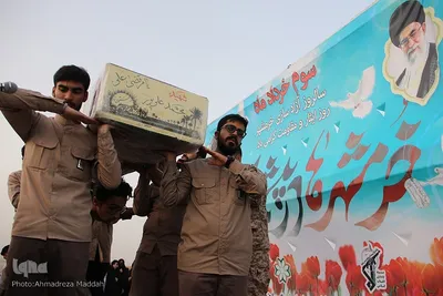 مراسم وداع با شهید «محمد علیپور‎‎» در شیراز