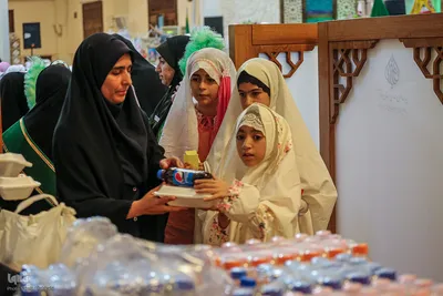 جشن دختران روزه‌ اولی در حرم مطهر حضرت شاهچراغ(ع)