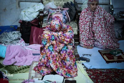 مراسم اعتکاف بانوان در مسجد باغستانی
