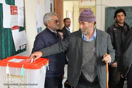 حضور پرشور و حماسی مردم مناطق عشایرنشین ارسباران و شهرستان اهر پای صندوق‌های رأی