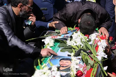 مراسم تشییع پیکر مطهر شهید سرهنگ دوم خلبان «صادق فلاحی» در شیراز‎‎