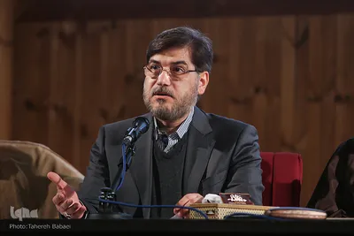 حسین سیمایی صراف، معاون حقوقی و امور مجلس وزارت علوم در نخستین همایش ملی آسیب شناسی پایان نامه‌ها و رساله‌های حوزه علوم انسانی