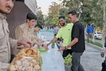ایستگاه صلواتی به مناسبت ولادت امام حسن عسکری(ع) در ملایر‎