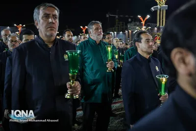 آیین خطبه‌خوانی شب شهادت امام رضا(ع) در حرم مطهر رضوی