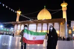 نورافشانی آسمان حرم شاهچراغ(ع)