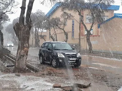 بارش برف زمستانی در اهر