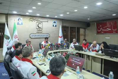 نشست خبری رئیس جمعیت هلال احمر