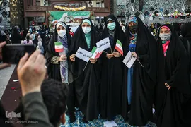 اجتماع دختران انقلاب برای حمایت از حجاب